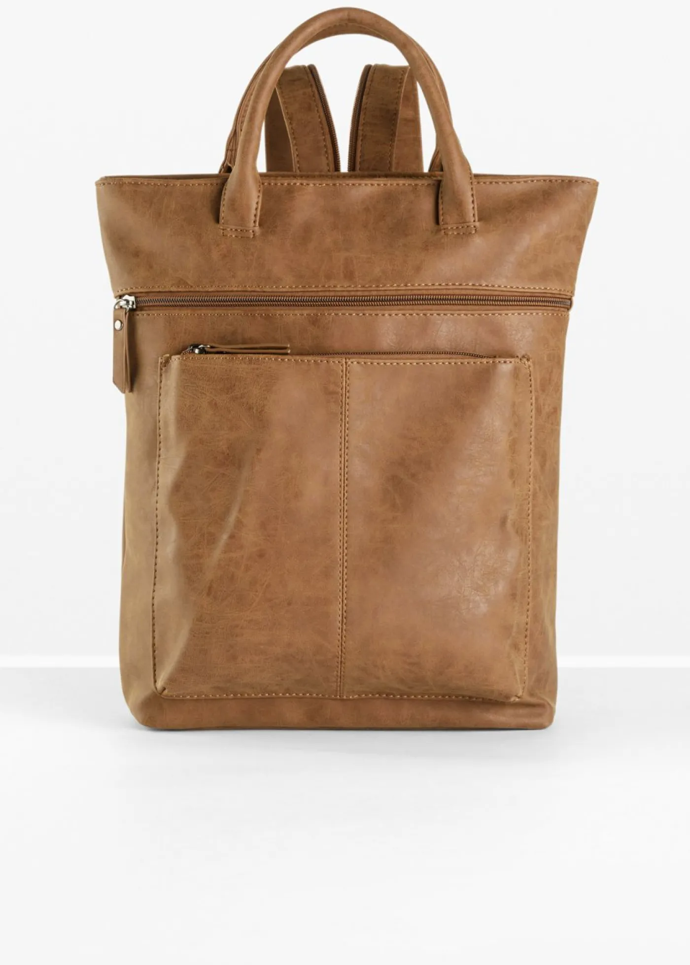 bonprix bonprix Mochila con bolsillos exteriores Coñac