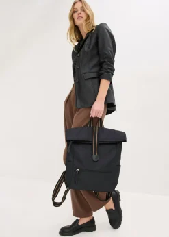 bonprix bonprix Mochila con detalles en contraste Negro Online