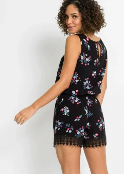bonprix bonprix Mono Negro con flores Clearance
