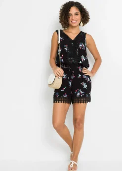 bonprix bonprix Mono Negro con flores Clearance