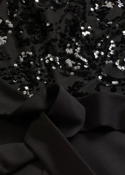 bonprix bonprix Mono con bordado de lentejuelas Negro New
