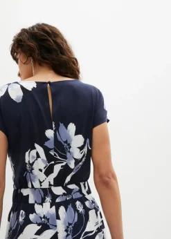 bonprix bonprix Mono con cordón azul marino / blanco con flores Clearance