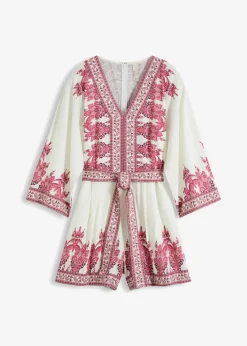 bonprix bonprix Mono con lino piel/rosa caliente Outlet