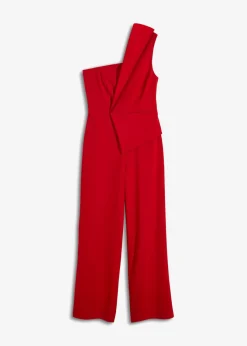 bonprix bonprix Mono de crepé estructurado Rojo Sale
