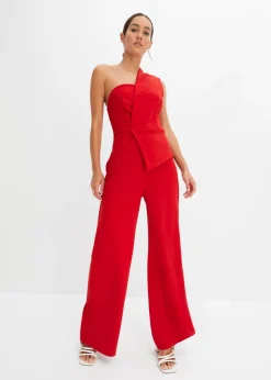 bonprix bonprix Mono de crepé estructurado Rojo Sale