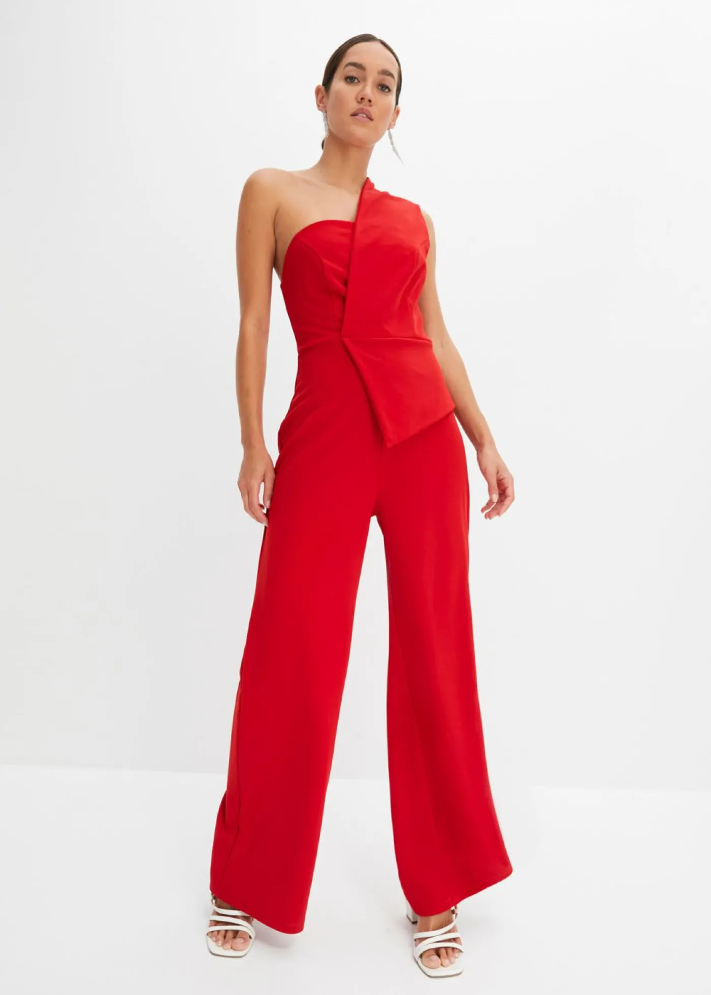 bonprix bonprix Mono de crepé estructurado Rojo Sale