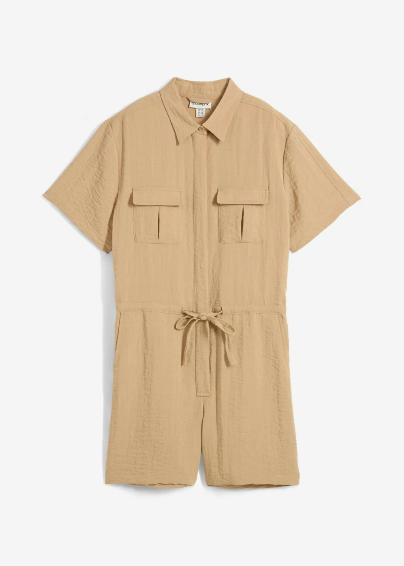 bonprix bonprix Mono de mezcla de viscosa fina Beige nuevo New