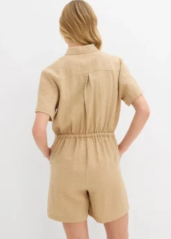 bonprix bonprix Mono de mezcla de viscosa fina Beige nuevo New