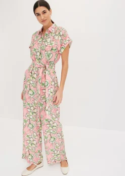 bonprix bonprix Mono de mezcla de viscosa fluida rosa pálido New