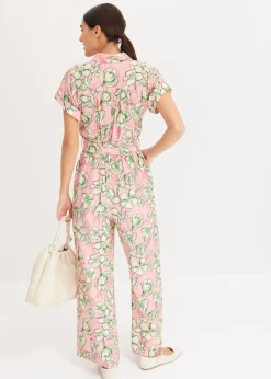 bonprix bonprix Mono de mezcla de viscosa fluida rosa pálido New