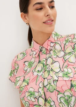 bonprix bonprix Mono de mezcla de viscosa fluida rosa pálido New
