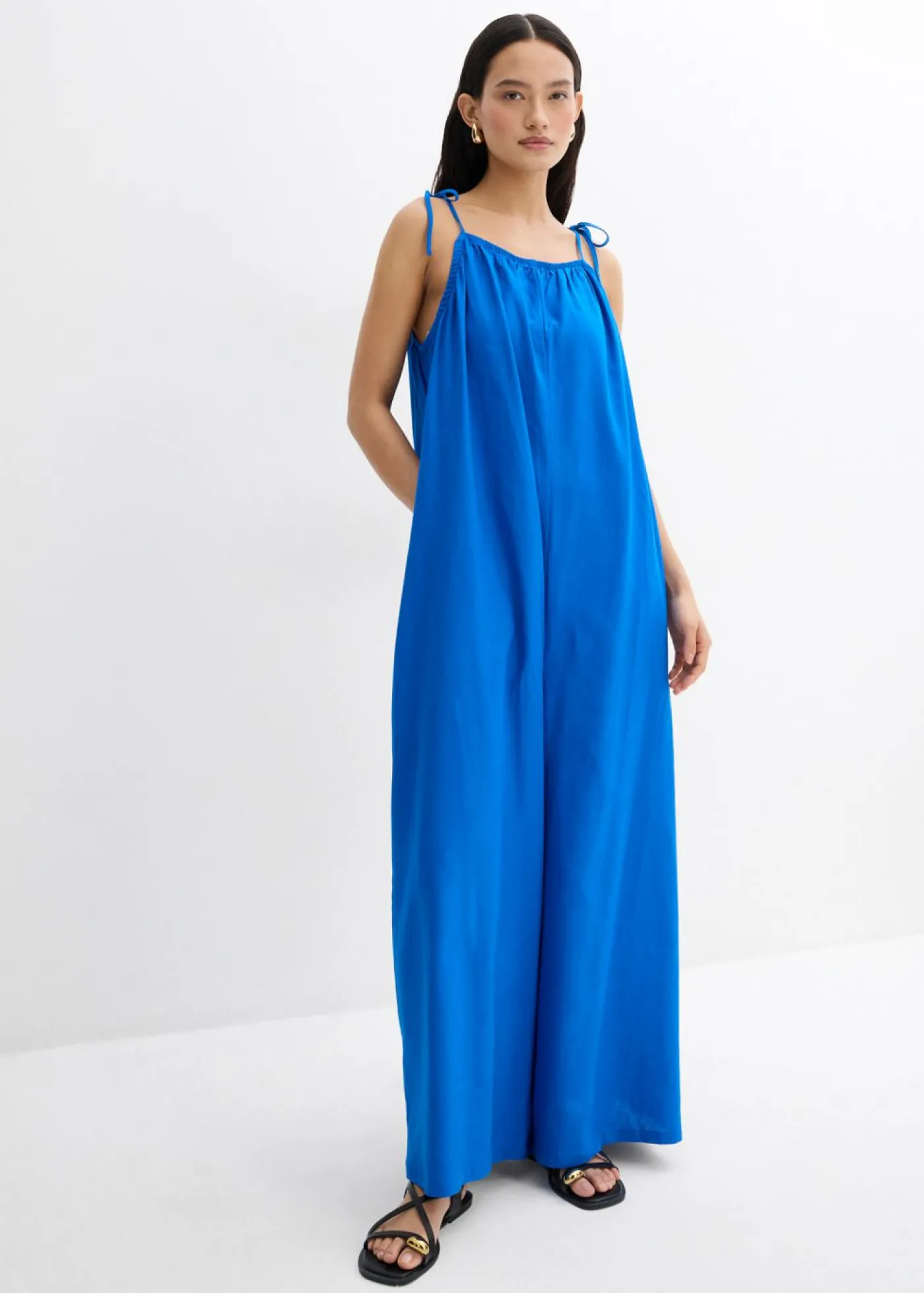 bonprix bonprix Mono de mezcla ligera de lino y viscosa Azur Outlet