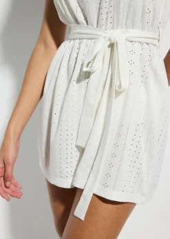 bonprix bonprix Mono de playa de ganchillo Blanco Sale
