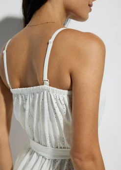 bonprix bonprix Mono de playa de ganchillo Blanco Sale