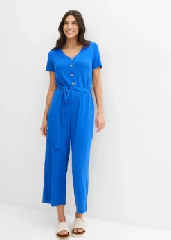 bonprix bonprix Mono de punto de mezcla de viscosa Azul ártico New