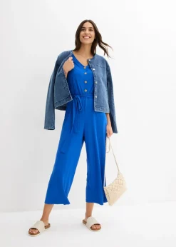 bonprix bonprix Mono de punto de mezcla de viscosa Azul ártico New