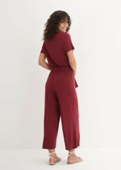 bonprix bonprix Mono de punto de mezcla de viscosa rojo castaño Hot