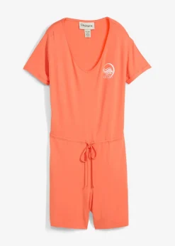 bonprix bonprix Mono de punto de mezcla de viscosa fluida Naranja salmón New