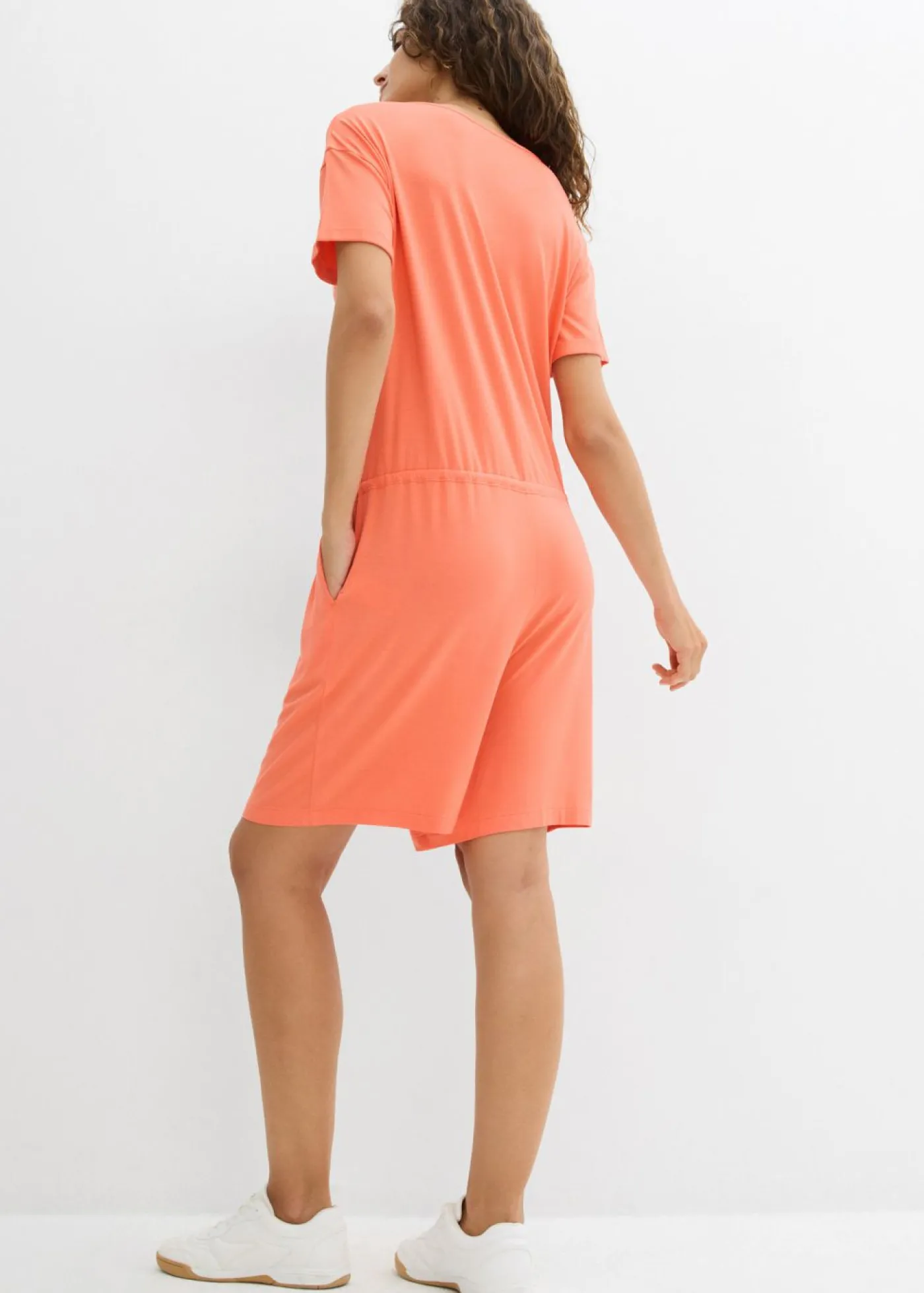 bonprix bonprix Mono de punto de mezcla de viscosa fluida Naranja salmón New