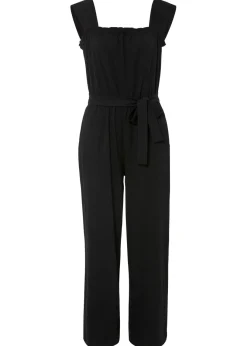 bonprix bonprix Mono de punto de mezcla de algodón Negro New