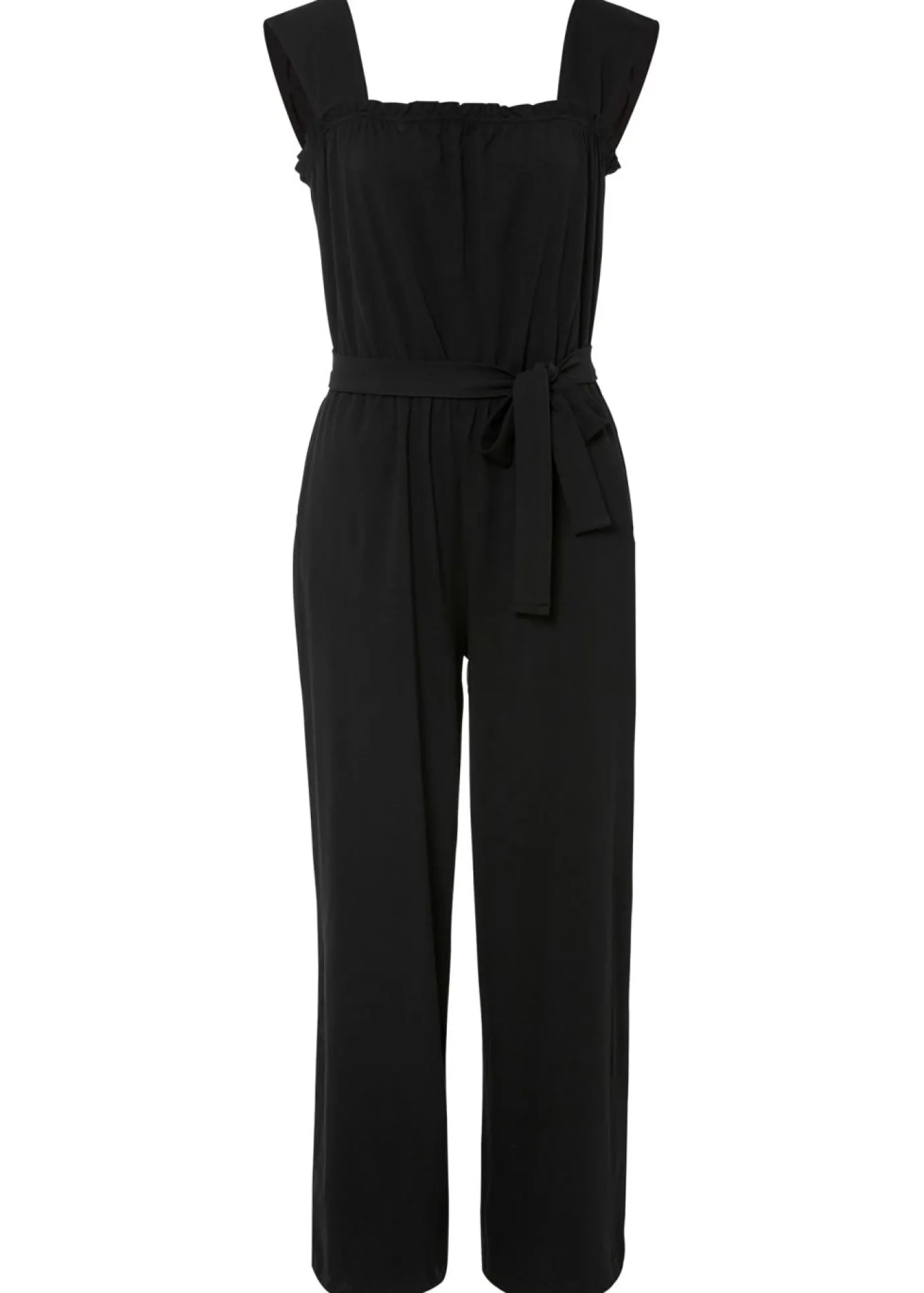 bonprix bonprix Mono de punto de mezcla de algodón Negro New