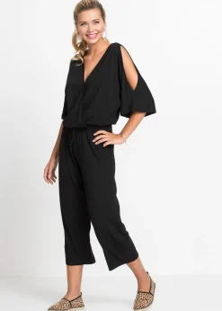 bonprix bonprix Mono de punto de viscosa fluida Negro Online