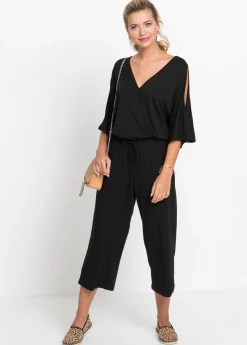 bonprix bonprix Mono de punto de viscosa fluida Negro Online