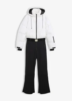 bonprix bonprix Mono funcional guateado e impermeable Blanco-negro Best