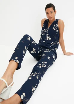 bonprix bonprix Mono sin mangas Azul oscuro estampado Hot
