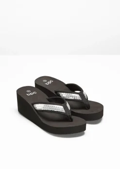 bonprix bonprix Mules de cuña Negro Online