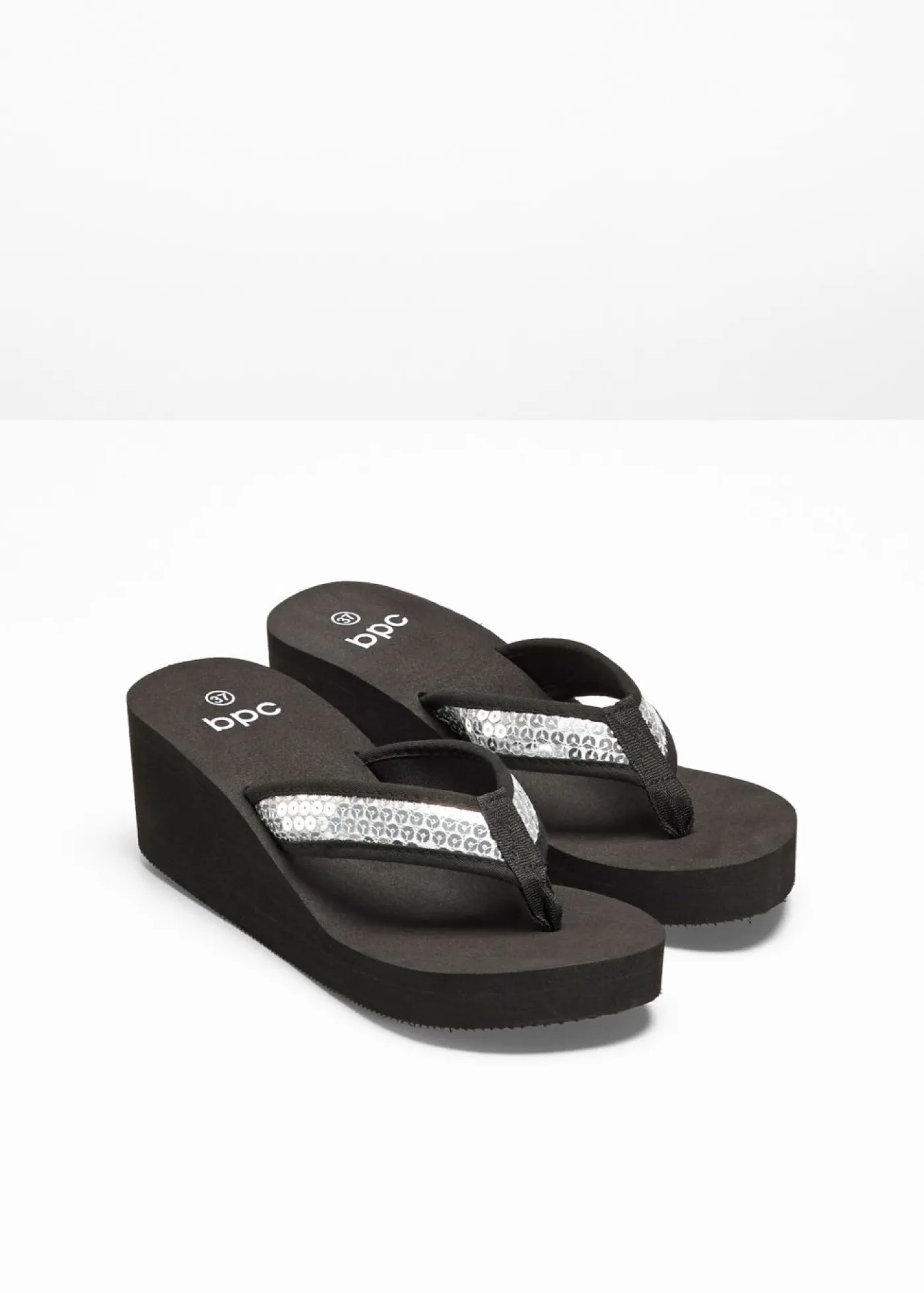 bonprix bonprix Mules de cuña Negro Online