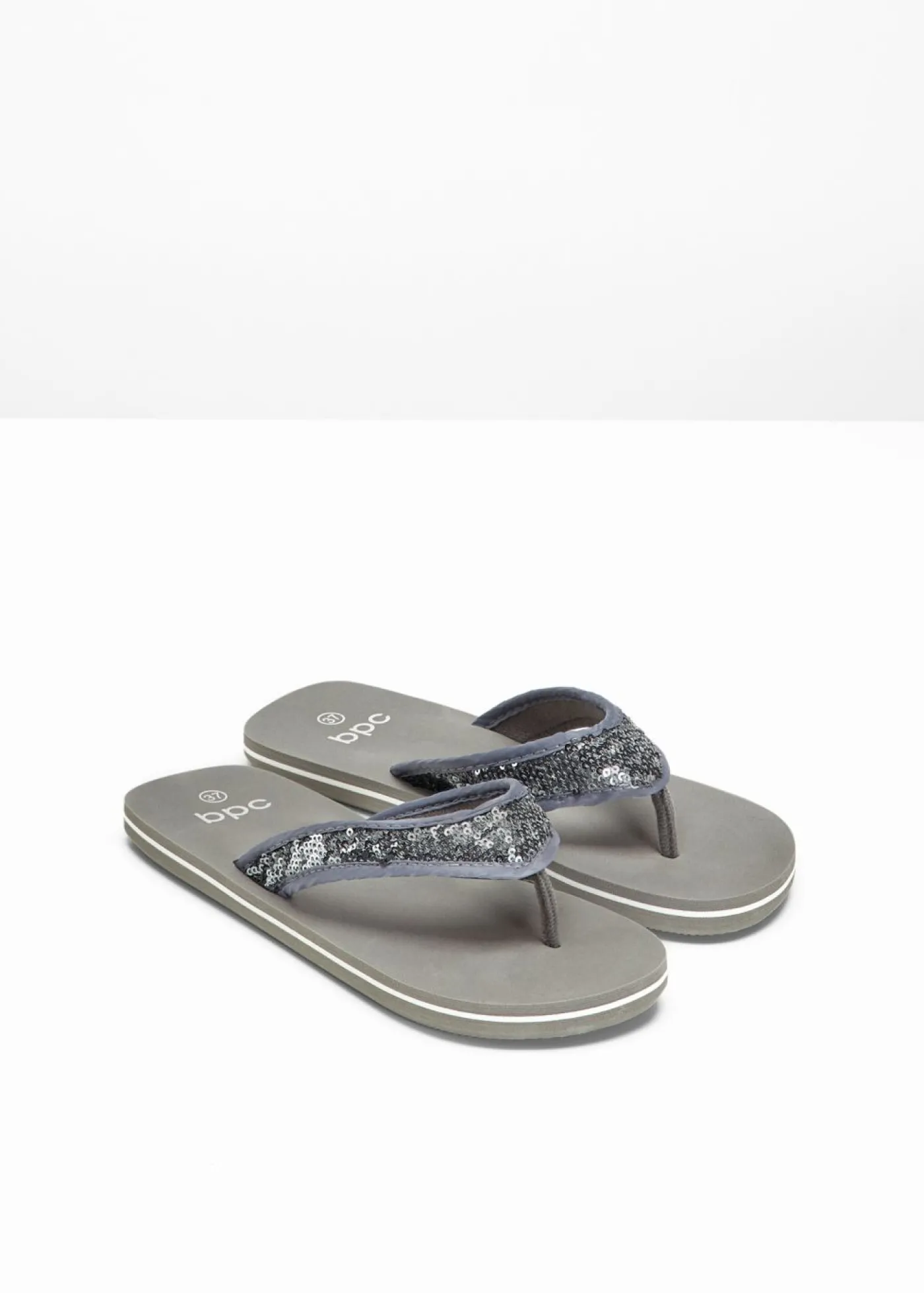 bonprix bonprix Mules de dedo Gris Discount