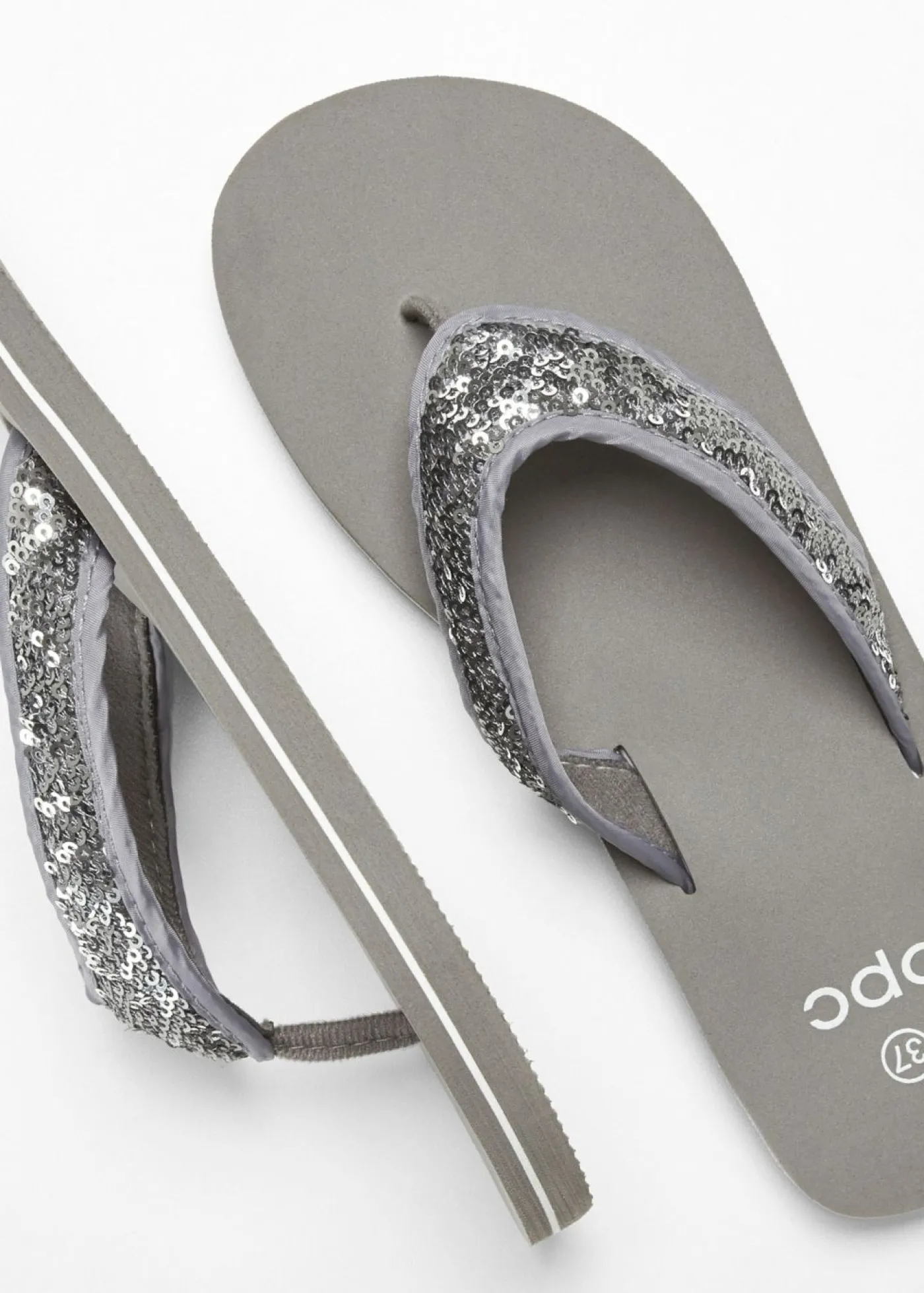 bonprix bonprix Mules de dedo Gris Discount