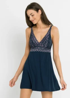 bonprix bonprix Negligé Azul oscuro-rosa Sale