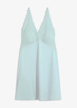 bonprix bonprix Negligé de material brillante mentol claro Sale