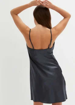 bonprix VENUS Negliglé de satén Azul oxford Outlet