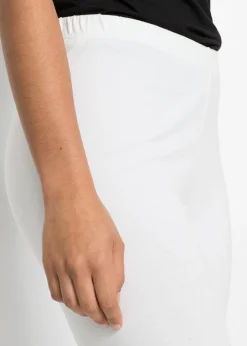 bonprix bonprix Pack de 2 leggings cropped Blanco-negro Best