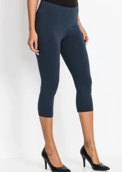 bonprix bonprix Pack de 2 leggings cropped azul marino-turquesa