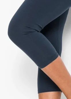 bonprix bonprix Pack de 2 leggings cropped azul marino-turquesa