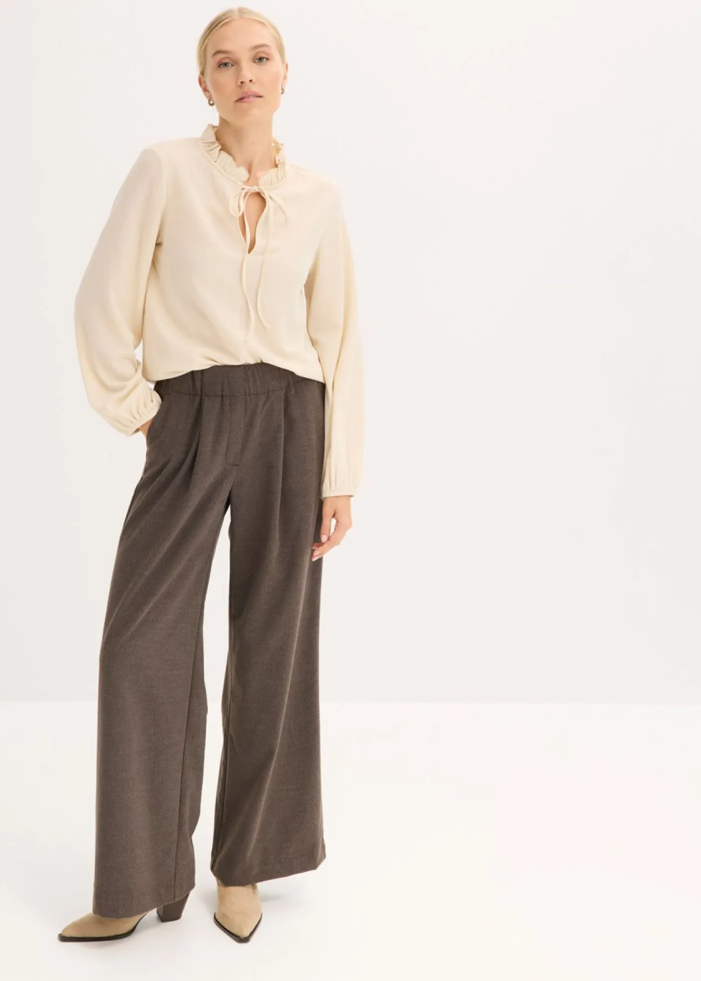 bonprix bonprix Pantalón marrón moteado Sale