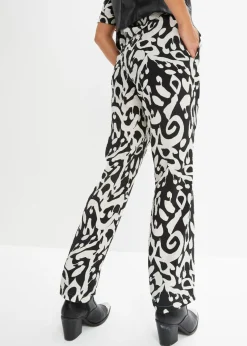 bonprix bonprix Pantalón Negro-blanco lana Clearance
