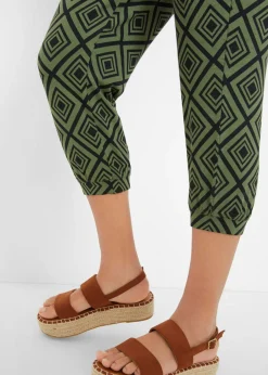 bonprix bonprix Pantalón 3/4 estampado musgo Best
