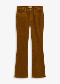 bonprix bonprix Pantalón acampanado de pana Marrón coñac Outlet