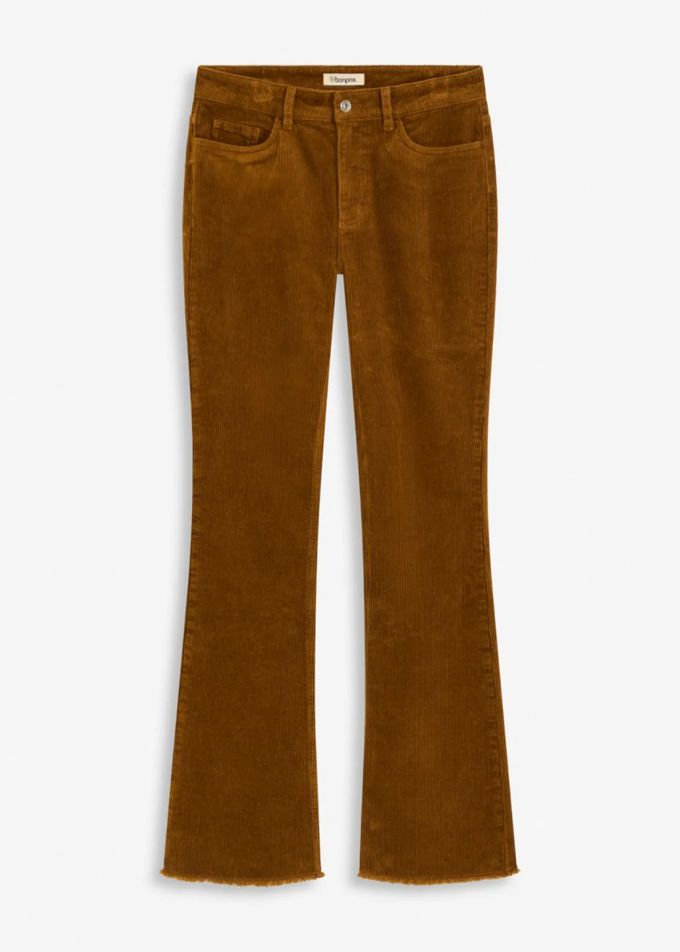 bonprix bonprix Pantalón acampanado de pana Marrón coñac Outlet