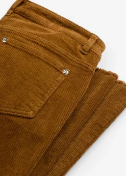 bonprix bonprix Pantalón acampanado de pana Marrón coñac Outlet