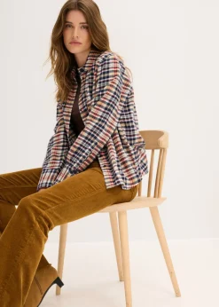 bonprix bonprix Pantalón acampanado de pana Marrón coñac Outlet