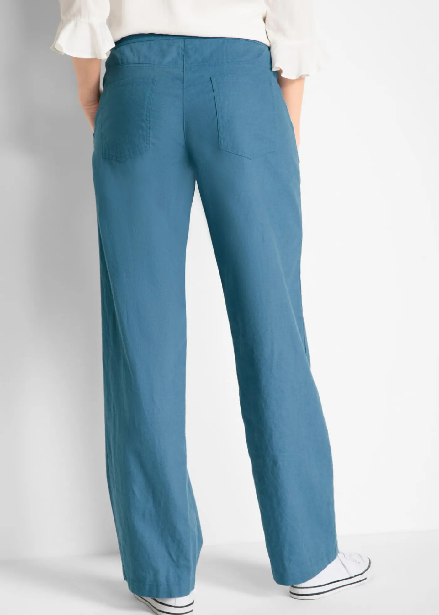 bonprix bonprix Pantalón ancho con lino Denim Best