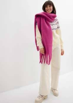 bonprix bonprix Pantalón ancho de pana blanco perla Hot