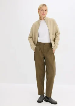 bonprix bonprix Pantalón barrel Oliva Sale