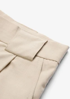 bonprix bonprix Pantalón barrel con cintura alta arena claro moteado Best